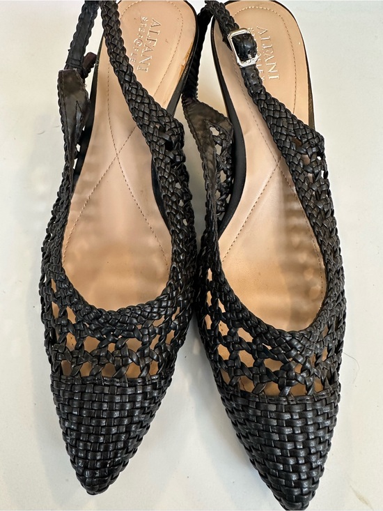 Alfani Shoes - Alfani Black Woven Slingback Flats - Step N Flex Size 10
